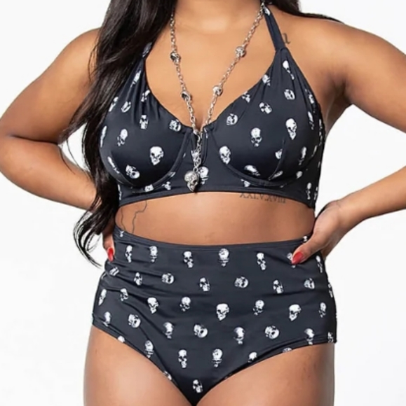 Killstar Other - NWT Skulls Swimsuit